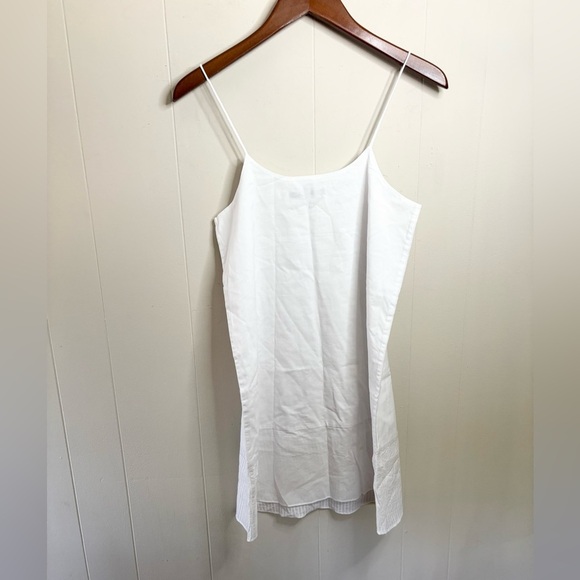 TIBI white cotton 2 piece dress set cover up mini dress size 0 - Picture 7 of 7